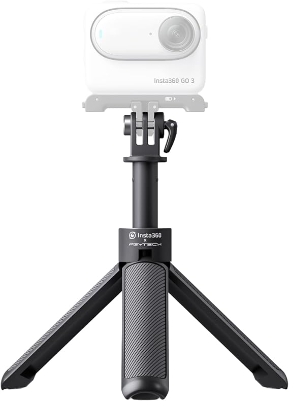 Insta360 Mini 2-in-1 Tripod, Lightweight Selfie Stick and Tripod, Compatible with Insta360 Ace/GO/Link/X Series, Black