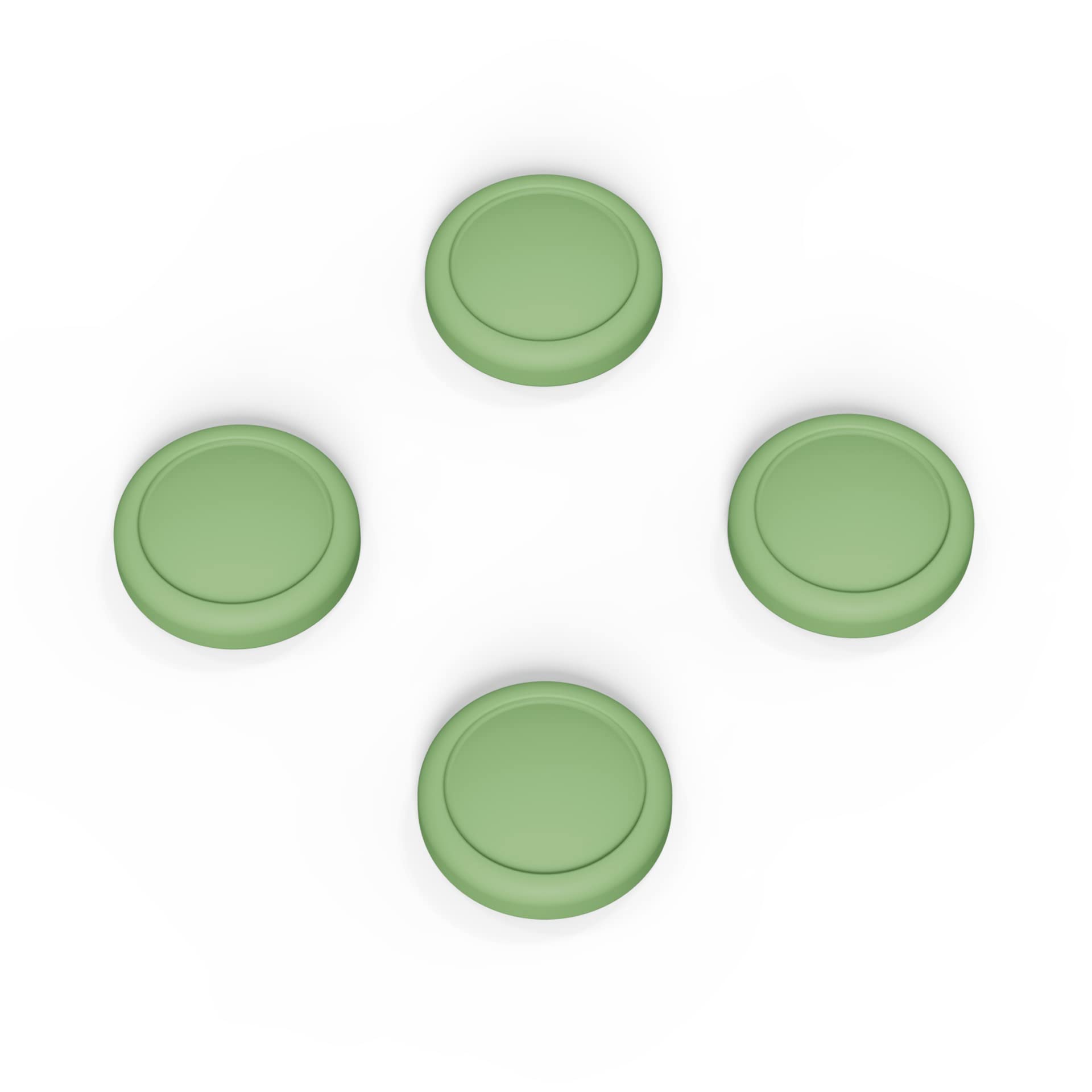 PlayVital Agarres para el Pulgar para Nintendo Switch Joycon Tapas de Joysticks Caps Thumb Grips de Silicona Joystick Tapas de Pulgar para Nintendo Switch OLED para Switch Lite joycons(Verde Matcha)