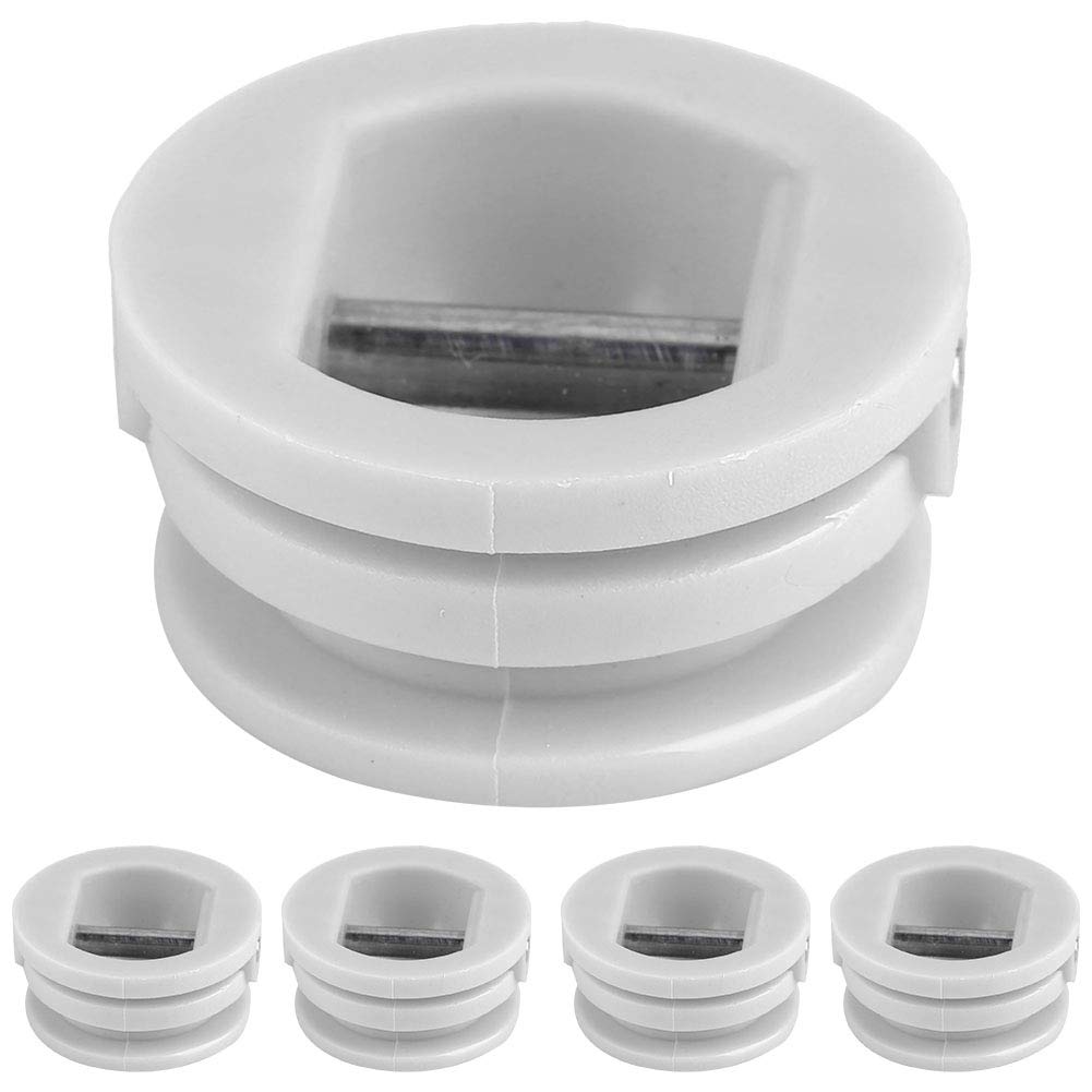 Culnflun Surfboard Leash Plug Durability Waterproof Premium 5-Pack for Surfers (White)
