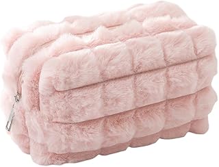 Bonita bolsa de maquillaje de felpa, rectángu...