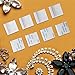 150 Pieces Earring Card Adapter Self-Adhesive Lip Adapter Plastic Lip Hanger for Earring Necklace Card Display (1 x 1 inch)