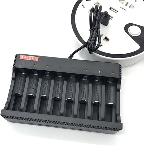 Miniatura 7 de Cargador de batería USB AA/AAA No. 5 No. 7 1.2V Níquel-metal hidruro de níquel-cadmio Batería de ocho ranuras Cargador inteligente Luz de giro