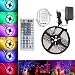 LED Strip Lights, Flexible Strip Lights, eBoTrade 16.2ft 300leds 4.9m Waterproof RGB Color Changing SMD 3528 Adhesive Light Strip with 44key Remote + Power Supply