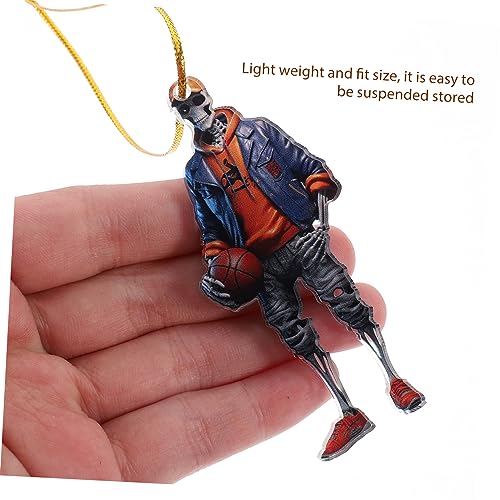 Vaguelly Chaveiros De Decoração Acessórios De Interior Do Carro Crânio Enfeite De Carro Acessórios P