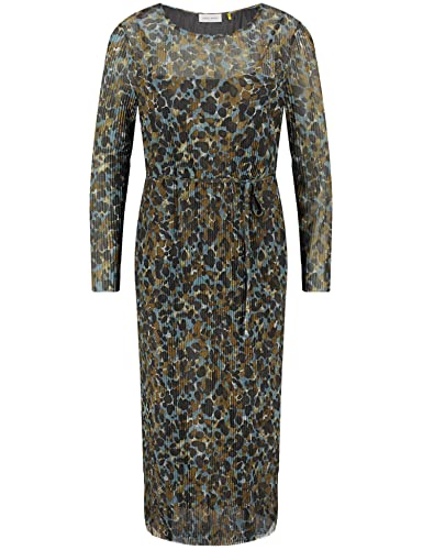 Gerry Weber 880009-35019 Vestido, Estampado Azul/Verde, 38 para Mujer