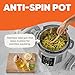Instant Pot, 8-Quart Whisper Quiet 9-in-1 Electric Pressure Cooker, Slow Rice Cooker, Steamer, Sauté, Yogurt Maker, Warmer & Sterilizer, App With Over 800 Recipes, Stainless Steel, Duo Plus