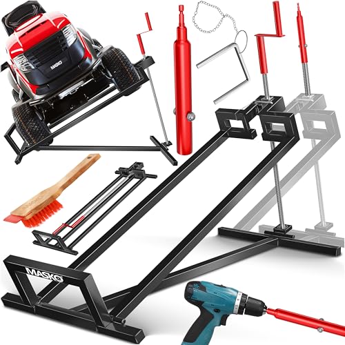 MASKO Sollevatore trattorini XXL da 450 kg, dispositivo di sollevamento,