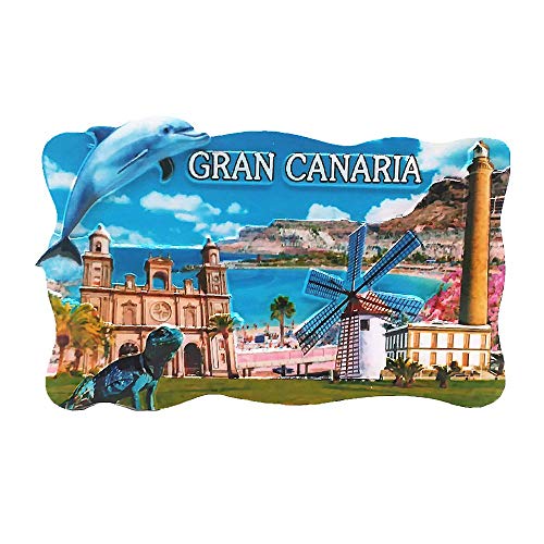 Gran Canaria Island Spanien 3D Kühlschrankmagnet Tourist Souvenir Geschenkkollektion Haus & Küche Dekoration Magnetaufkleber Spanien Kühlschrankmagnet