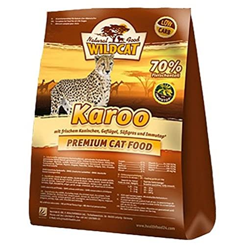 WILDCAT – Karoo Adult | Trockenfutter mit natürlichen Zutaten und wertvollen Superfoods für ausgewachsene Hunde. Getreidefreies Alleinfutter ohne künstliche Zusatzstoffe im Beutel | Trockenfutter