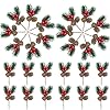   Christmas-Floral-Picks-30Pcs-Pine-Cone-Holly-Berry-Stems-for-Crafts-Artificial-Christmas-Picks-and-Sprays-Red-Berry-Branches-Greenery-for-Christmas-Home-Decor-Garland-Wreath-30