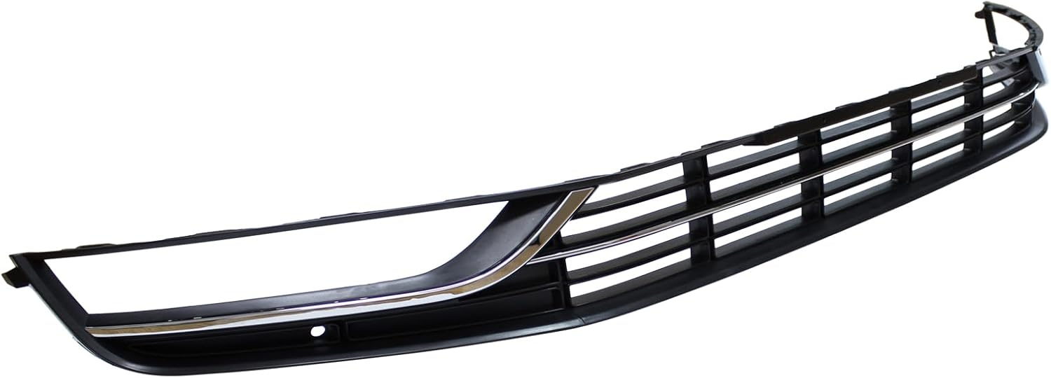 ApplianPar Front Bumper Lower Grille Grill and Left Right Side Fog Light Lamp Cover Bezel Kit for VW Passat 2012-2015