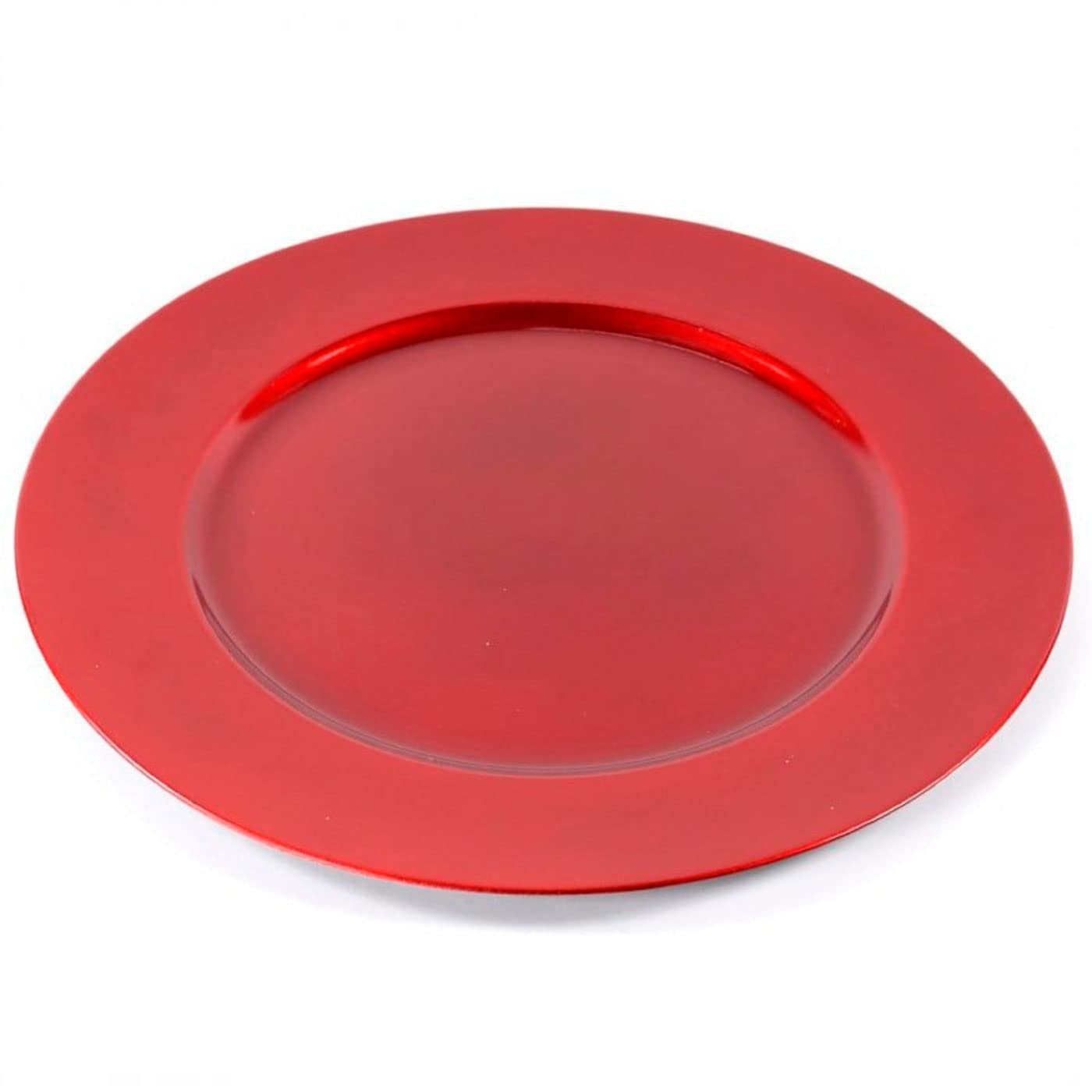 Lot De 6 Assiettes Réutilisables Plastique Argenté 32,8 Cm - Plateau Service Noël & Fêtes