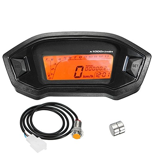 Universal Motorrad LCD 2-4 Zylinder kmh Tachometer Tachometer Messgerät