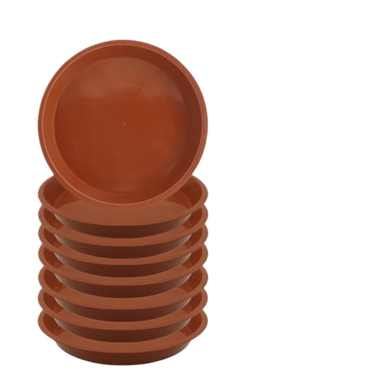 Soucoupe pour pot de fleurs 15cm terracotta | Lot de 30 coupelles plastique intérieur extérieur