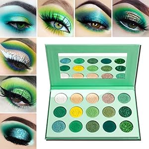 Afflano Avocado-Green Lidschatten Palette 15 Farben