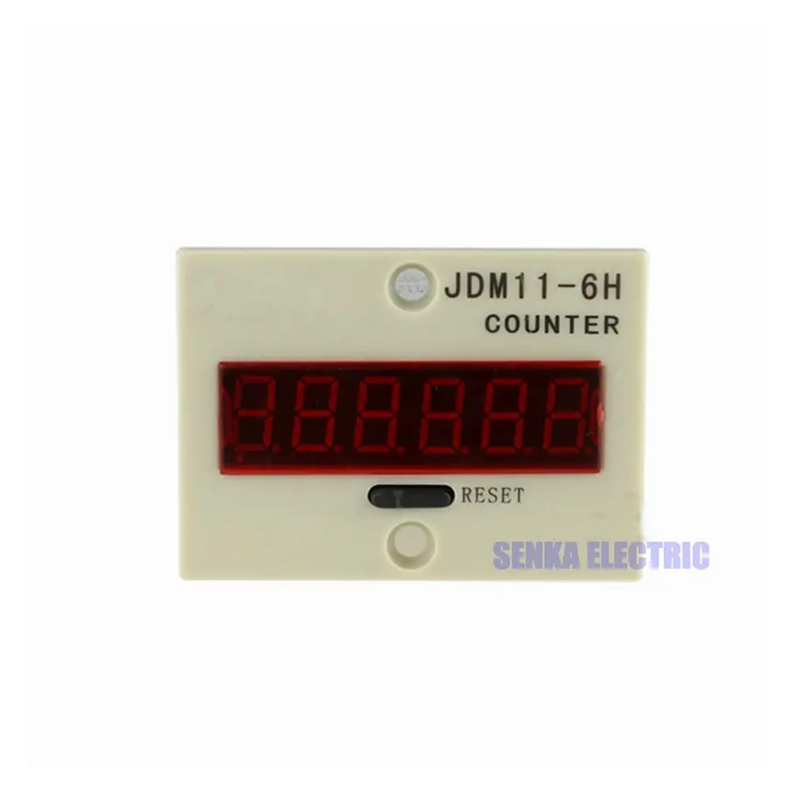 Relés JDM11-6H 0-999999 5 Pines 6-36 VCC PNP Sensor de Entrada de señal Relé de Contador electrónico Contador acumulativo (220 VCA)
