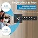 KENRONE Fingerprint Door Handle Lock,Keyless Entry Door Lock with Handle Keypad,3 Unlocking Methods Smart Lock for House Doors,Bedroom,Office,Apartment