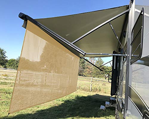 Image of RV Awning Mesh Sun Shade Screen for Motorhome Camper Trailer Sunshade