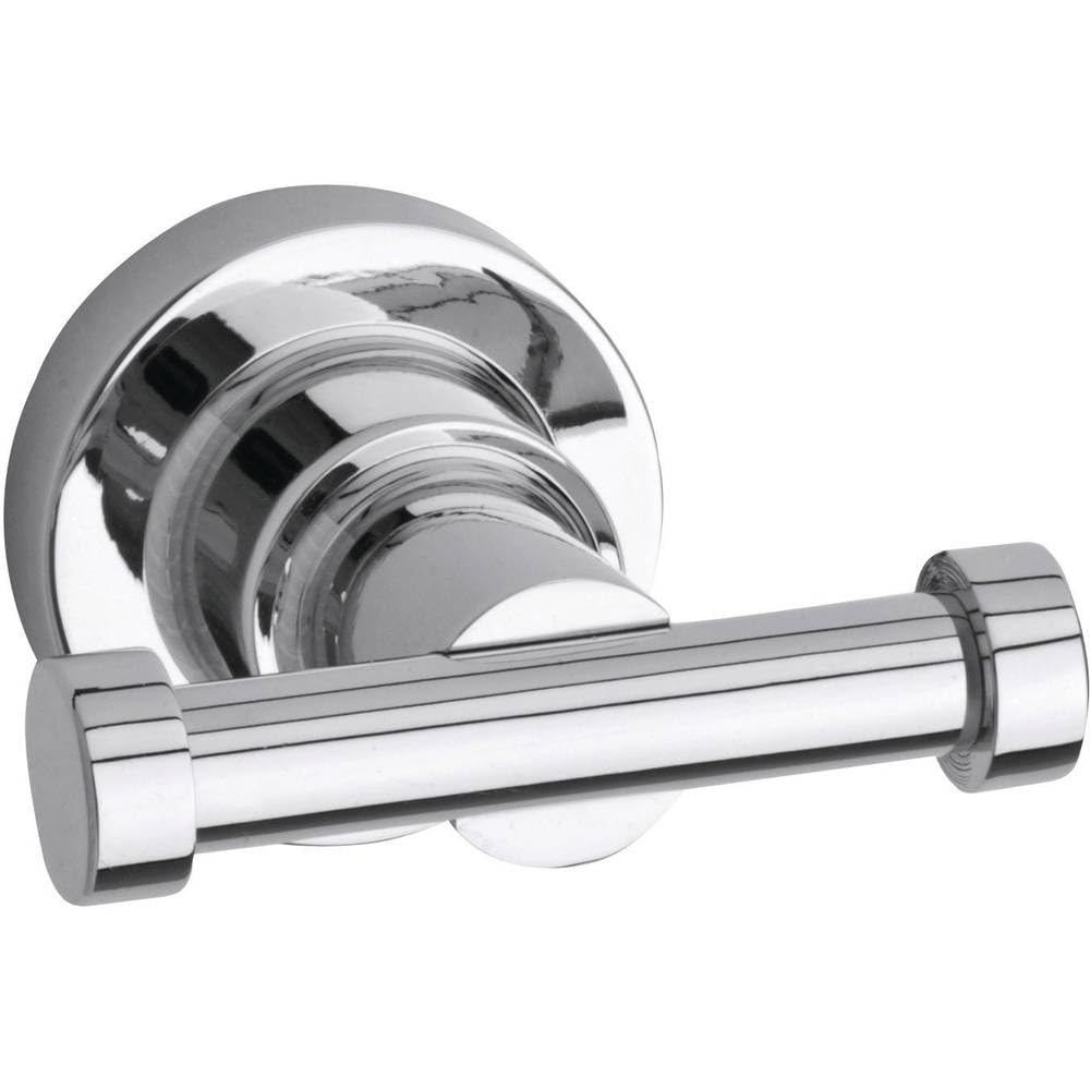 Tesa Uk Silver Tesa Luup Double Hook, Chromed Metal, Self-Adhesive, Adhesive Mounting Technology, 50Mm X 63Mm X 70Mm