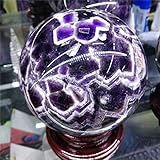 NSPKZXTTGF for Living Room Feng Shui Decor for Furniture Dream Amethyst Natural Stone Large Reiki Crystal Ball Sphere Collectibles Gift LIIFEIOYIN (Size : 4.5-4.8kg)