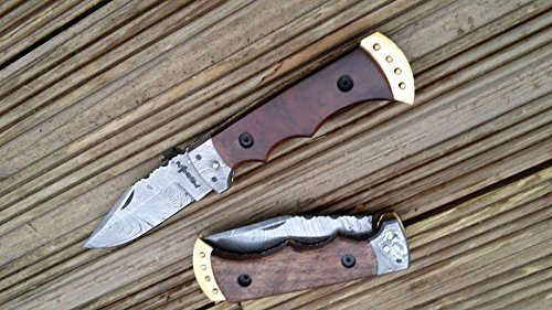 Perkin - Handmade Damascus Pocket Knife - Beautiful Folding Knife #TOP2