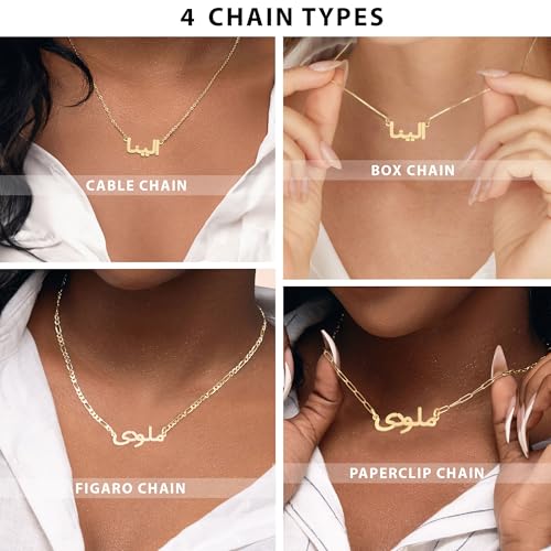 Farsi Custom Name Necklace - 18k Gold Plated or Sterling Silver 925, Personalized Persian Pendant4