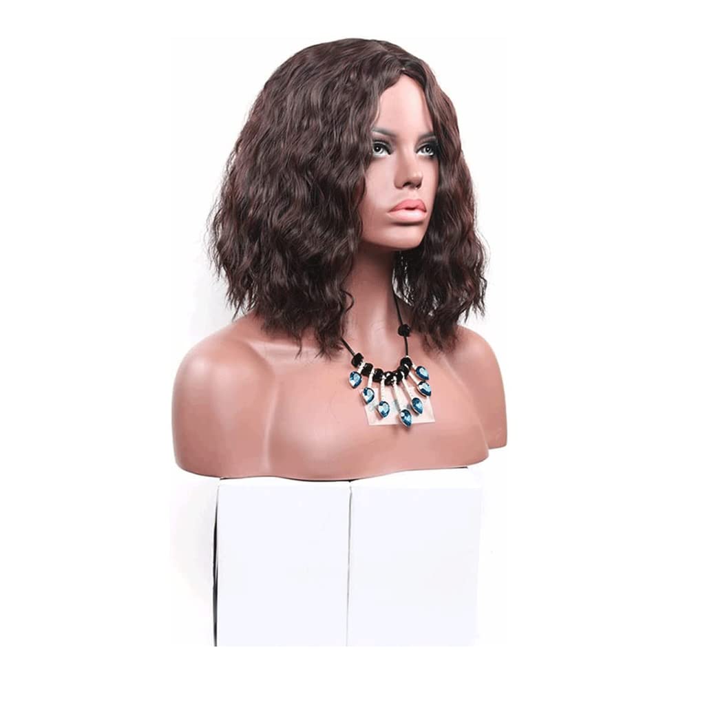 parrucca realistica Parrucca Riccia Corta Da Donna Classica Parrucca Riccia Lunga Ondulata Parrucca Alla Moda Carina Per La Festa Di Tutti I Giorni Parrucca Funky Da 16 "/ 40 Cm eleganza naturale