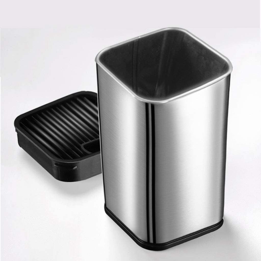 Knife Block Storage Stand Kitchen,Only Selling Cutter Holder,Stainless Steel Tool Tube Accessories Shelf