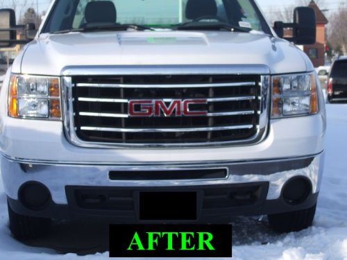 312 Motoring Fits Gmc Sierra 2007-2010 Chrome Grille Grill Kit 2008 07 08 09 10 2009 1500 2500 3500 Slt Sle Z71 Denali #TOP2