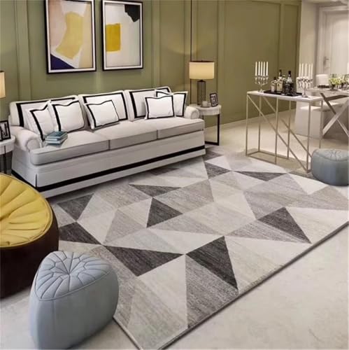 Tapis facile d'entretien et résistant gris 50x150 cm