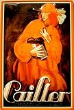  Tin Sign Art DEKO Blechschild 20x30 cm 3D geprägt CAILLER Schokolade historisch Werbung Bar Cafe Schild