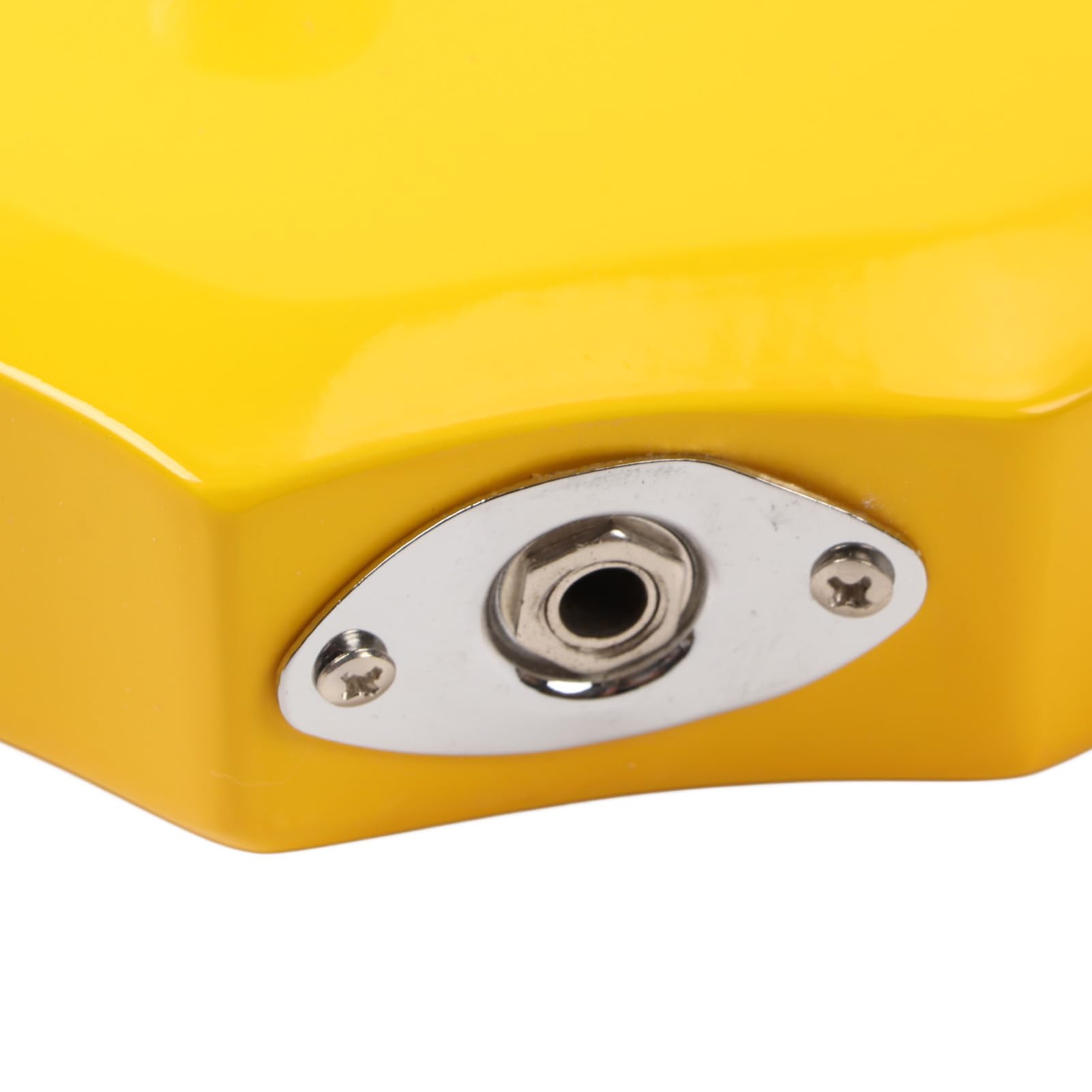 Chitarra Elettrica Gialla a Forma di con 24 Fret, Kit per Principianti con Plettri, Corde, Manico e Tracolla