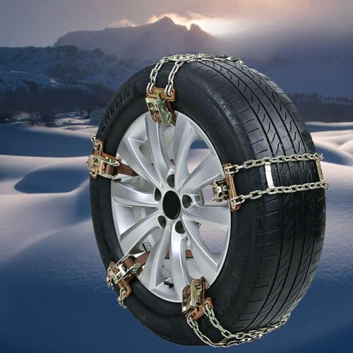 SongZhi Anti-Skid Tire Chains Snow Chains Winter Security Tyre Belt for Cars Durable Heavy Duty Adjustable 225-275mm / 8.85" -10.8" Mud Ice Snow Tire Chain 10pcs