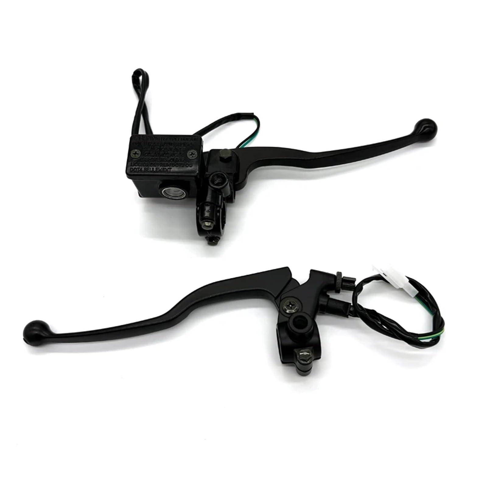 Mango de embrague de motocicleta Bomba de freno hidráulico delantero para motocicleta, palanca cilindro para maestro para Yamaha 125cc YBR 125(1-pair)