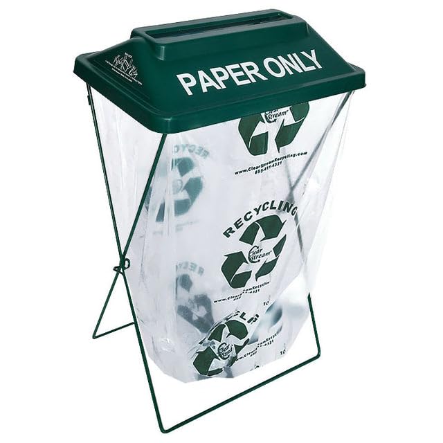 Zero Waste Event Trash and Recycling System | Portable Recycling Bin for Mixed Recycling | Great for Events, Festivals, Schools - Blue