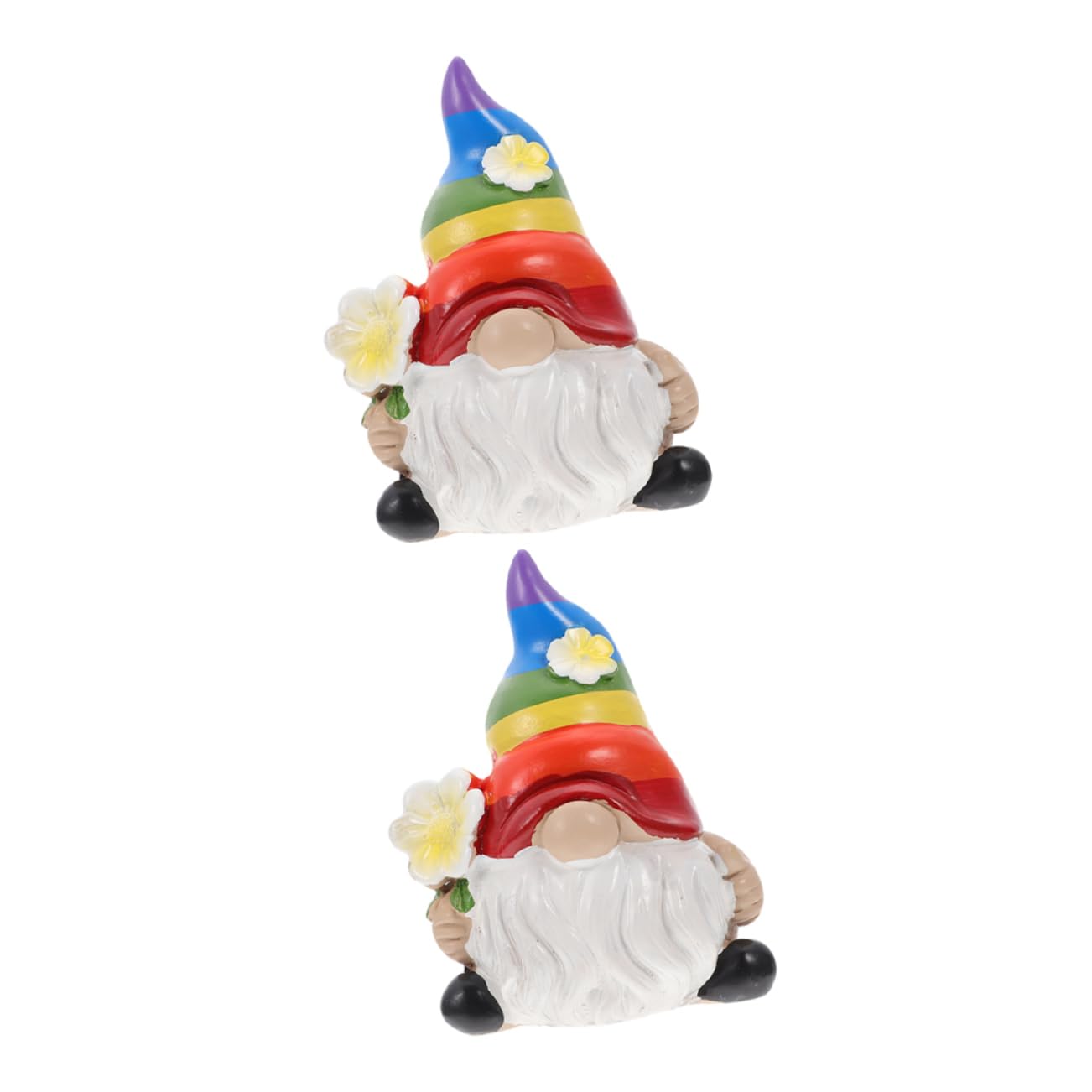 TOYANDONA 5 Sätze Gartenzwerge Lustige Deko Figuren Für Garten Und Wetterfeste GNOME Mit Niedlichem Design Als Für Gartenliebhaber Wohnaccessoire 2 Stück * 5