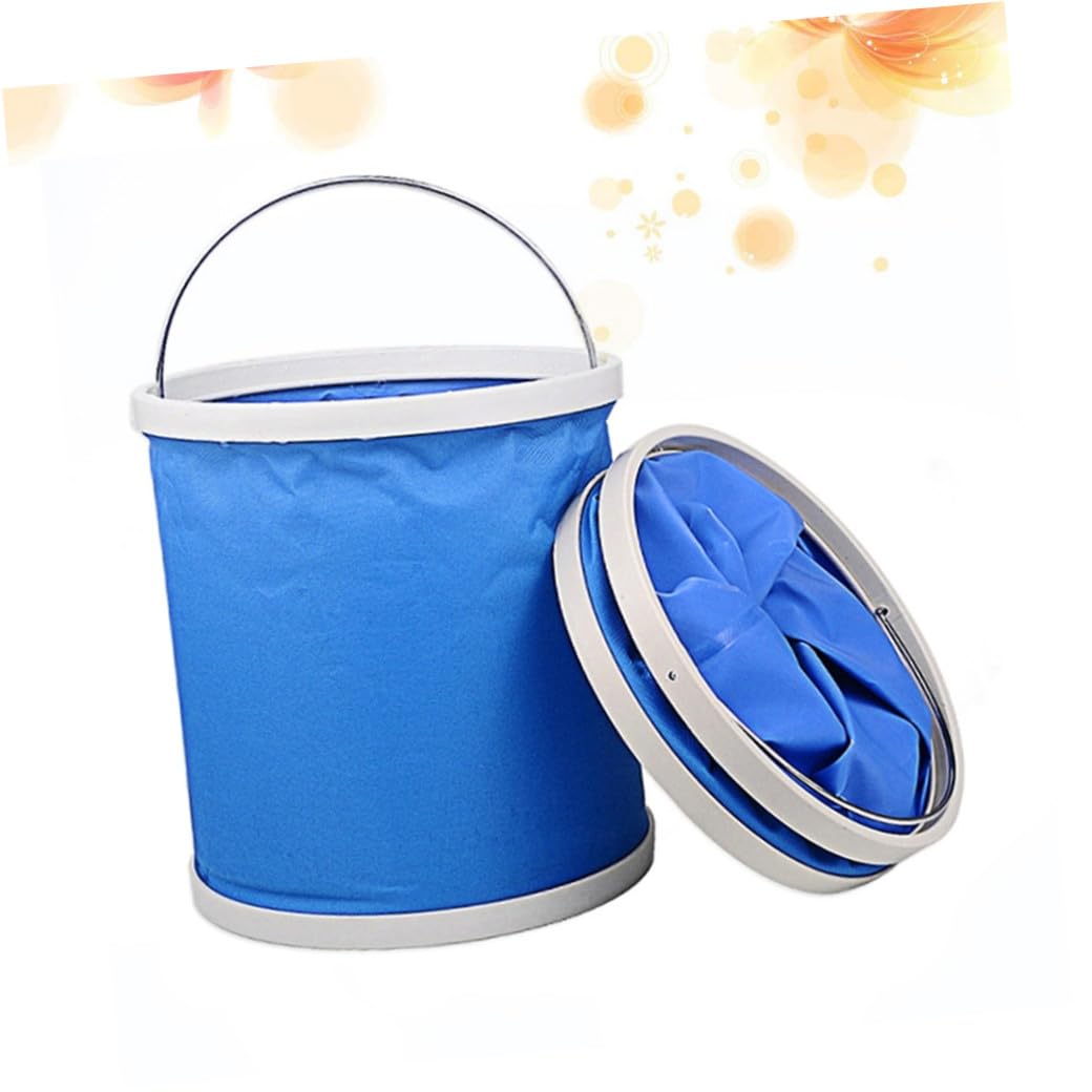 BESPORTBLE Seau Pliable Portable D’extérieur 2 Pièces 9 L en Oxford et PP