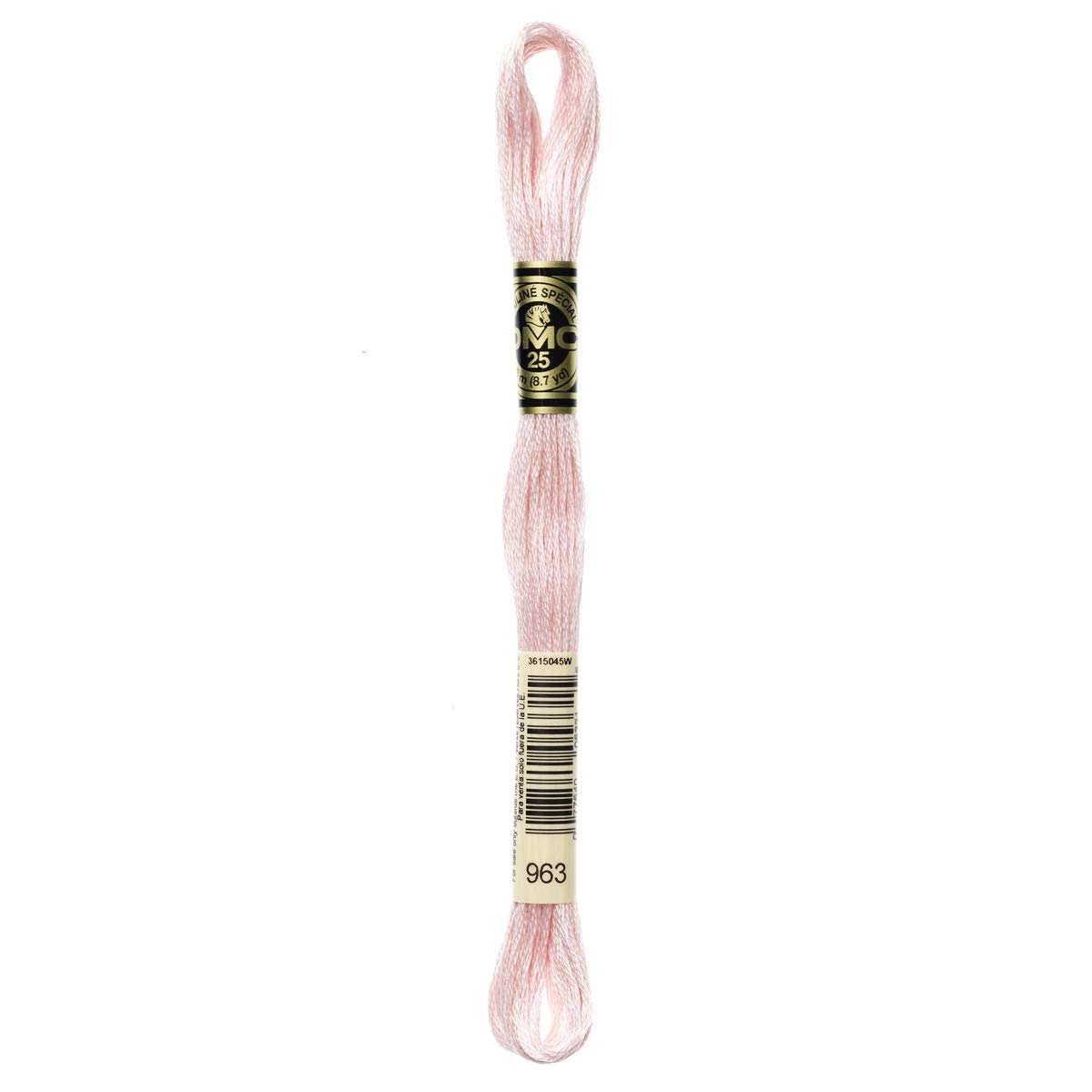 DMC Embroidery Floss Mouline Stranded Cotton Thread for Hand Embroidery and Sewing - Colour No: 963-12 x 8m Skeins