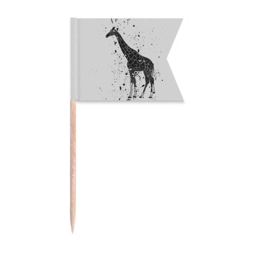 Pics à dents girafe gris pour attraper facilement les amuses-bouches sans se salir