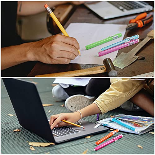 Pangda 10 Pieces Retractable Mechanical Eraser Pen, Pen-Style Erasers Pencil Click Big For Drawing, Art, Drafting, Sketching Adults, Kids Office, School Supplies (Multicolor) #TOP5
