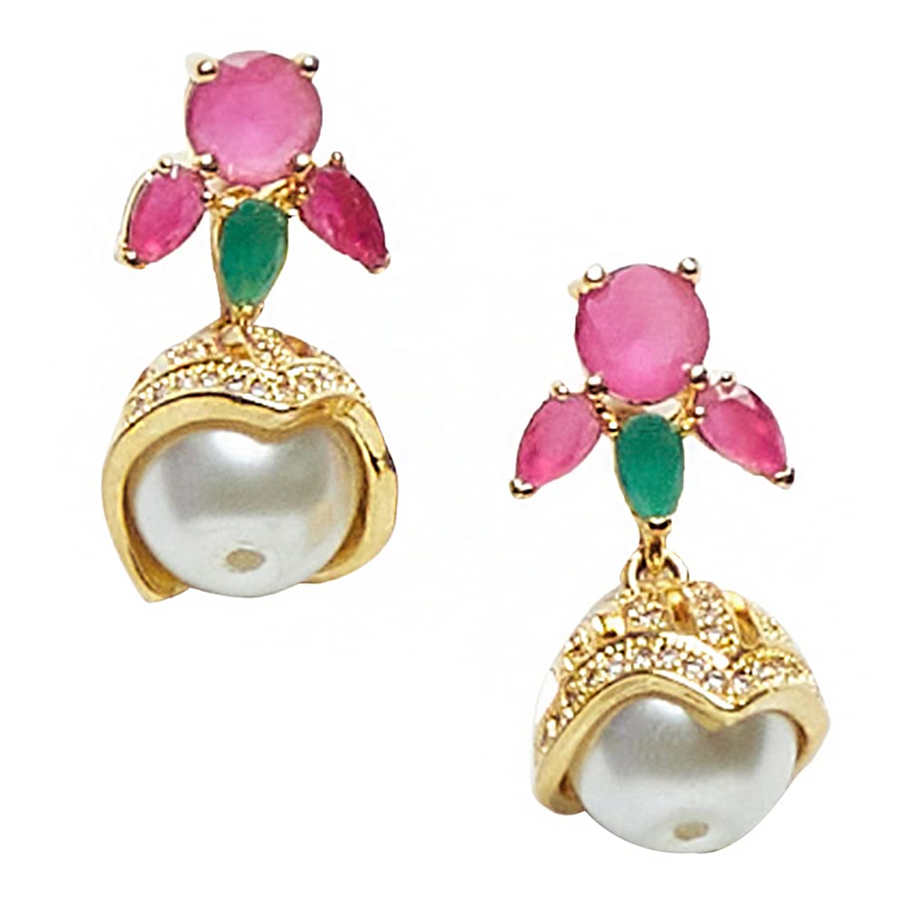 voylla Yellow Gold Plated Nose Pin-picture-14
