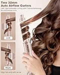Brosse Sèche-Cheveux & Styler 7MAGIC 7 en 1, Styler à Air Chaud Ionique Négatif Haute Vitesse 110 000 RPM, Sèche-cheveux Puissant de 1400W & Multi-Style pour Cheveux Lisses, Ondulés, Bouclés et Frisés, Rose