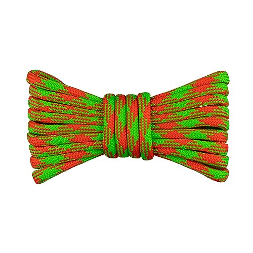 550 Paracord Boot Laces - 72 Inch Length, Safety Camo, 72" - Image 2