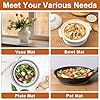 Husfunov 7 Inch Trivets for Hot Dishes, Pots and Pans, 5 Heat Resistant Pot Holders for Kitchen, Home Essentials, Hot Pads for Countertop and Table, Farmhouse Decor Vase Mats, Gray #4