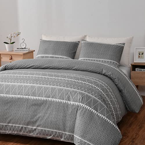 Getiann Bohemian Soft Bedding Duvet Cover Set Lightweight Grey Comforter Cover With 1 Pillow Sham Hotel Boho Bedding Set(Bohemian, Twin) #TOP3