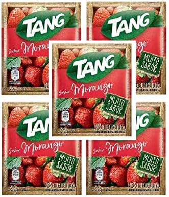 TANG Suco Sabor Morango 25 grs. - 5 PACK | Strawberry Flavor Powdered Juice 0.88 oz.