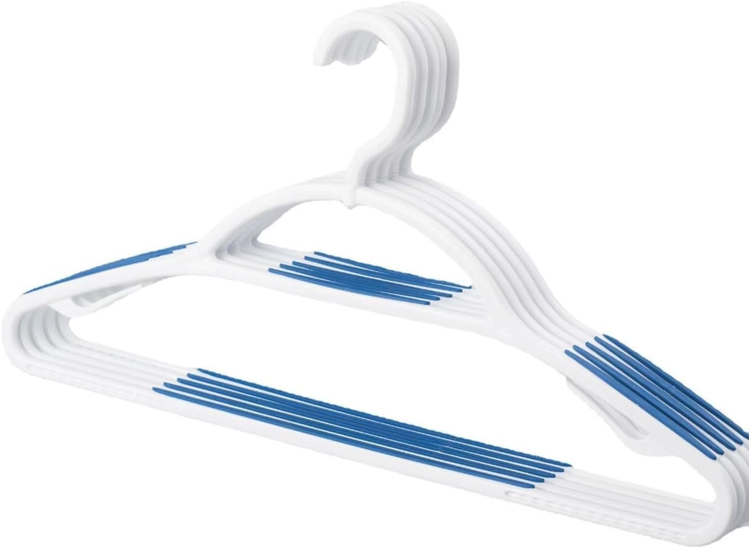Grucce antiscivolo in plastica resistente, gancio girevole a 360°, ultra sottile, salvaspazio, con ganci multipli per giacche, pantaloni e accessori