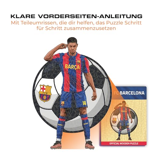 Iconic Puzzles - Barcelona, ​​​​Marcus Rashford, offiziell Lizenziertes Holzpuzzle, 100% nachhaltig, Geschenk für Erwachsene und Kinder… – Ansicht 8