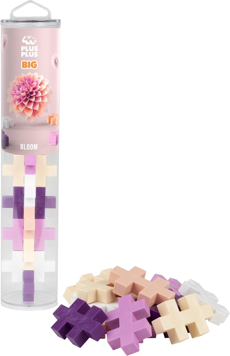 PLUS PLUS BIG tube - Bloom, 15 pieces