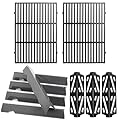 Grill Grate Flavorizer Bar Heat Deflector Replacement Parts for Weber Genesis II 300 Series, Weber Genesis ii E/S/SE-310 ii E/S-315 ii E/S-325 ii E/S-330 ii E/S/SE-335 ii S-345, 66095 66802 66032